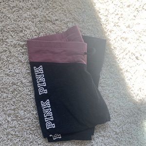 PINK tie front jogger/leggings